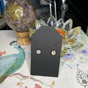 NWOT Gold and Diamond Earrings